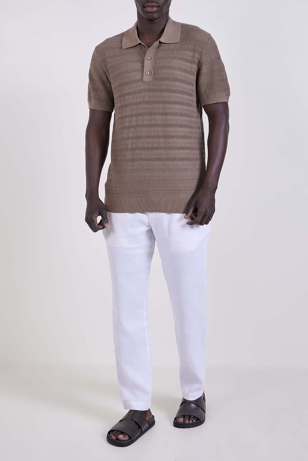 חולצת פולו ג'אקרד